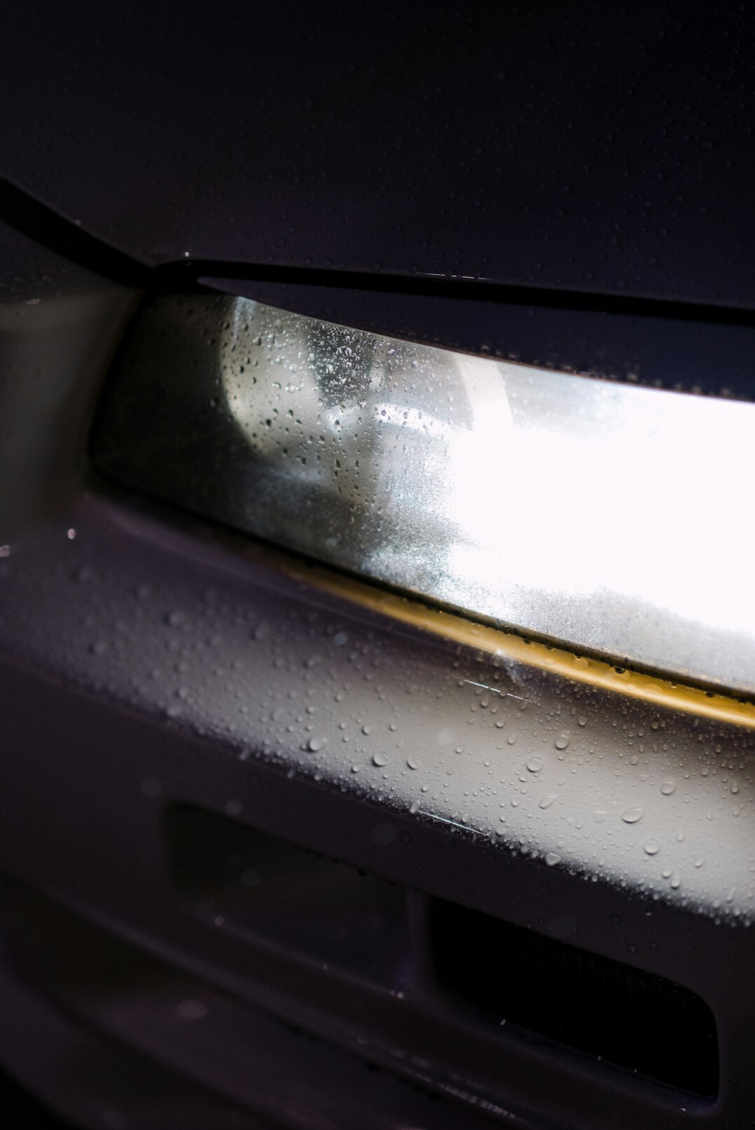 Glossy car paint reflecting light after a repair